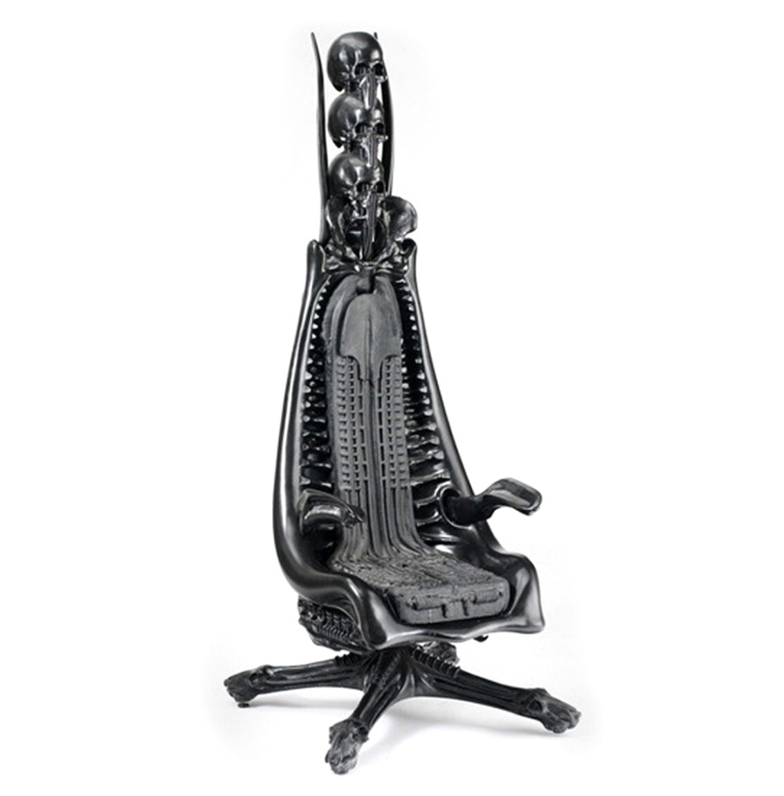 Erotomechanics Collection 128 300 Artwork By H R Giger Galeria HMH   Hrg074002 15 23 Hrgiger Capo Harkonnen Chair 197x61x60cm Resin Steel Rubber Web 1133x1150 