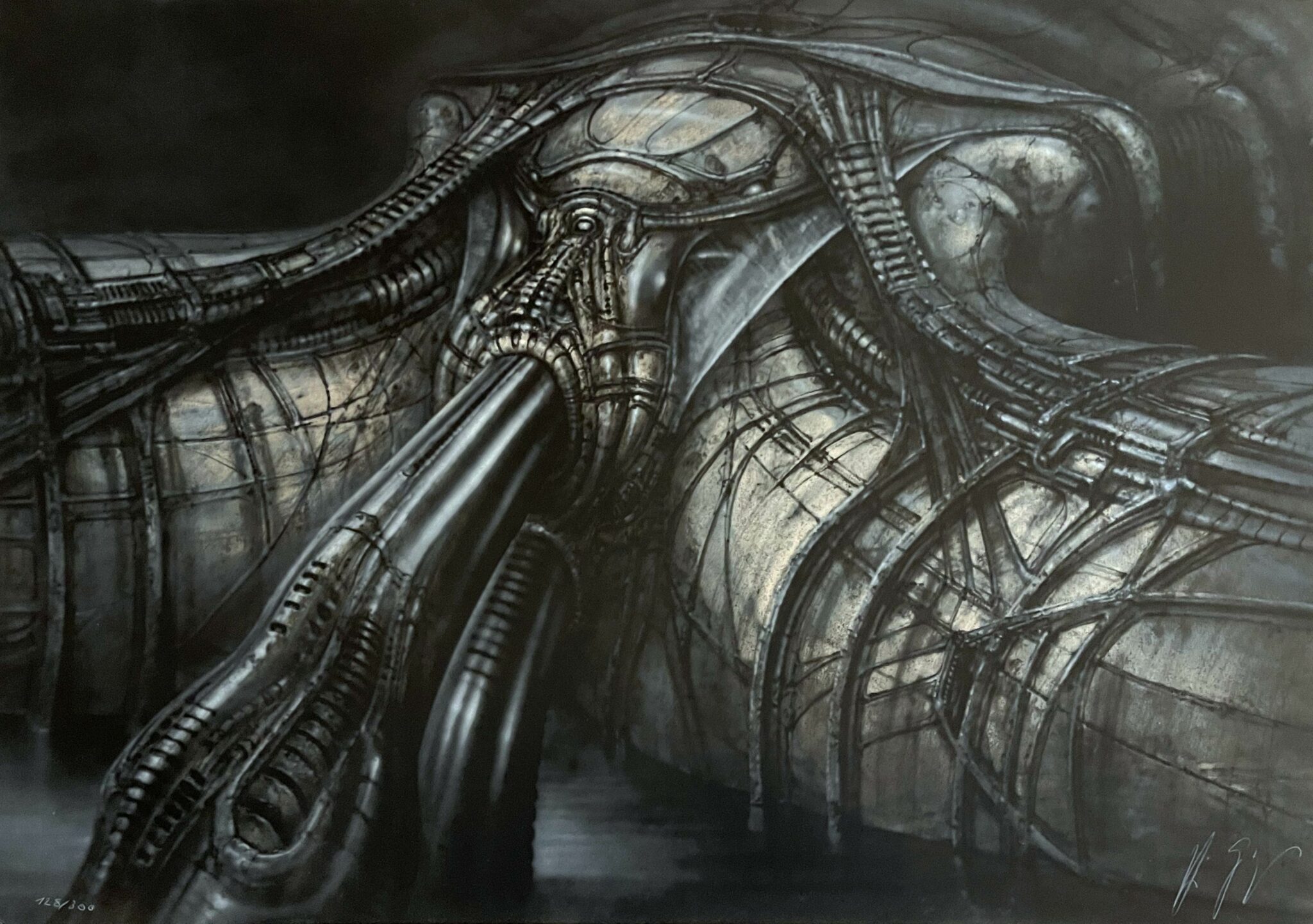 Erotomechanics Collection 128 300 Kunstwerk Von H R Giger Galeria   Hrg066010 128 300 Hrgiger Erotomechanicsi 70x100cm Screen Print On Paper 1979 Web 2048x1441 